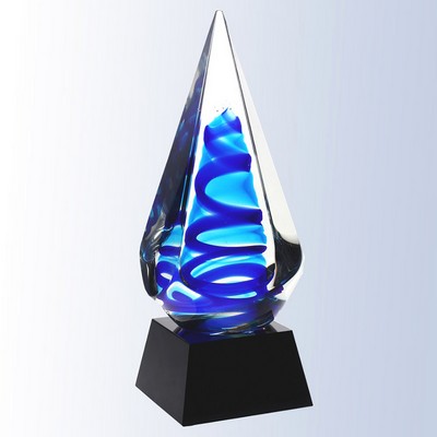 Blue Ocean Spiral Award, 9-7/8"H