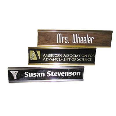 Desk Marker with slide in style Metal Frame plate (2"x8")