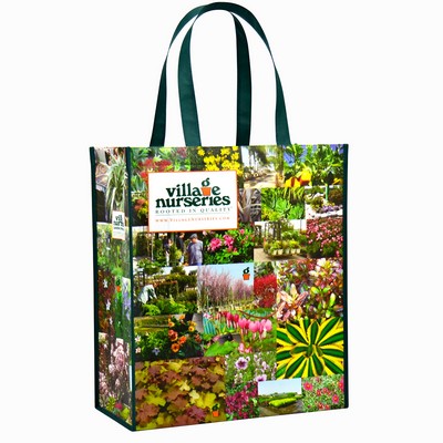 Custom 120g Laminated Non-Woven PP Tote Bag 14"x16"x8"