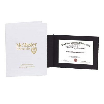 Roxbury Certificate Folder - 8½"x11" Horiz Black