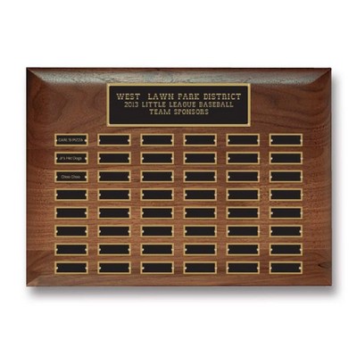 Walnut Pert Plaque - 48 Plates