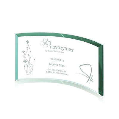 Crescent Award - Jade 3½"x6"