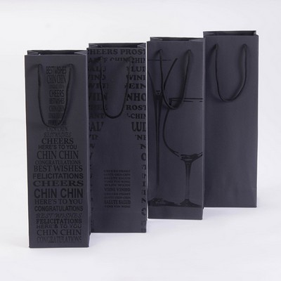 Metallic Foil Single Wine Paper Bag