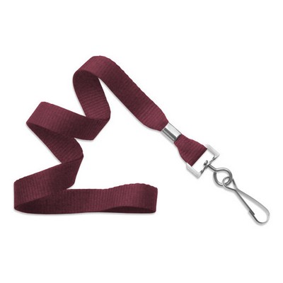 5/8" Blank Lanyard w/Swivel Hook (Maroon Red)