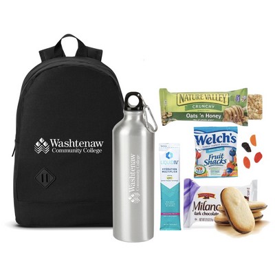 Low Minimum - Laptop Backpack, Sports Bottle & Snacks Kit