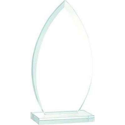 7" Oval Jade Glass Award