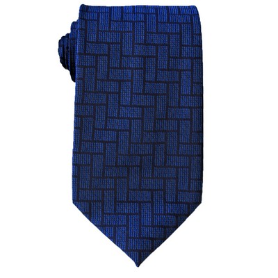 Rectangular Build Navy Blue Tie