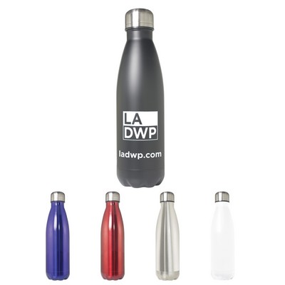 17 Oz. Stainless Steel Double Wall Vacuum Bottle