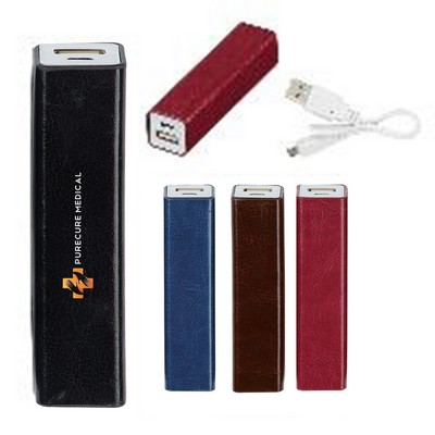 High Tech Leatherette Power Bank