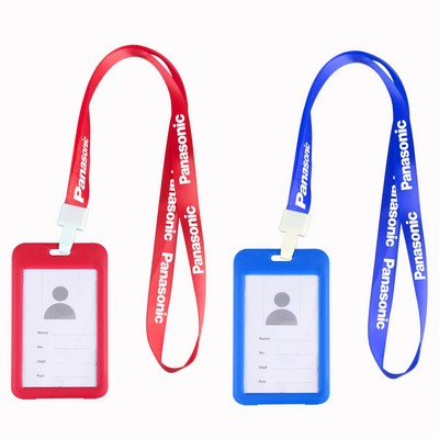 ID Holder w/No-Twist Lanyard Hook