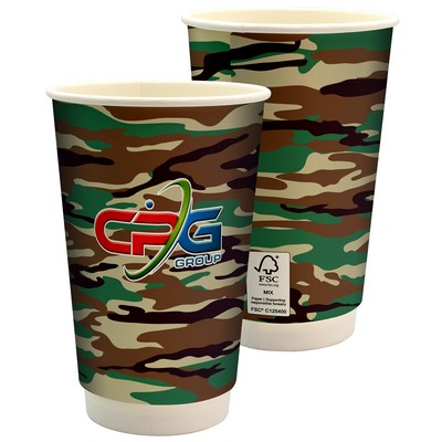 16 oz. Full Color Camo Paper Cup