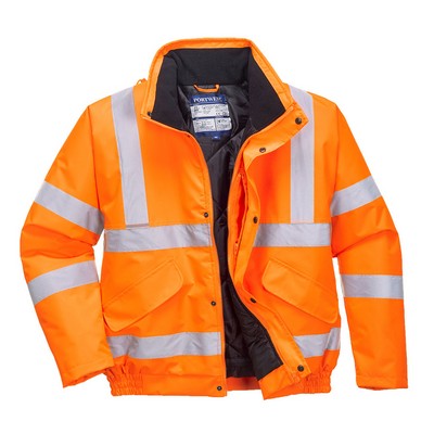 Hi-Vis Orange Bomber Jacket