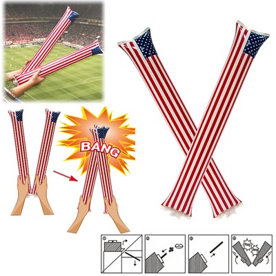 American Flag Cheer Sticks