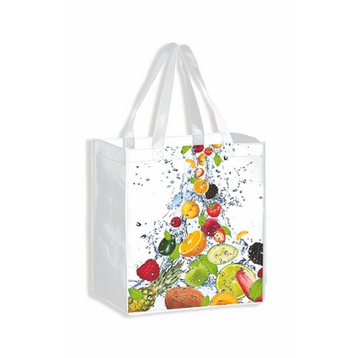 Full Color Laminated Non-Woven Tote Bag (12"x13"x8")