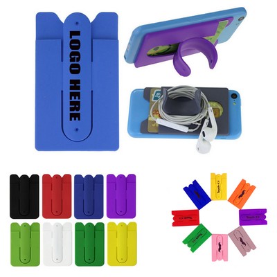 Silicone Phone Wallet with Stand