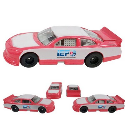 3" 1:64 Scale Nascar® Style Race Car -Pink w/ Full Logo (Both Doors -same art)