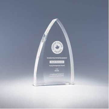 7" Foremost Crystal Award