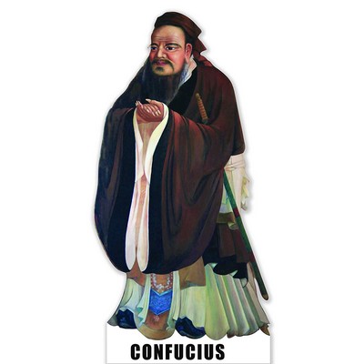 Confucius Cardboard Cutout Stand Up| Standee Picture Poster Photo Print 6 Feet Tall