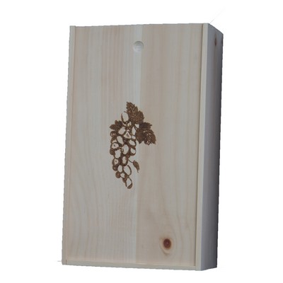 Wooden Gift Box with Sliding Lid - 13" x 7" x 3.5" ID - Custom engraving - Birch