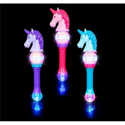 14" Spinning Light Up Uniorn Wand