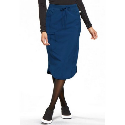 Cherokee® Infinity® 30" Stretch Poplin Drawstring Skirt