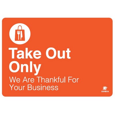 Take Out Only Wall and Window Decal Graphic