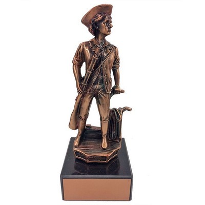 8½" Minuteman Antique Bronze Trophy