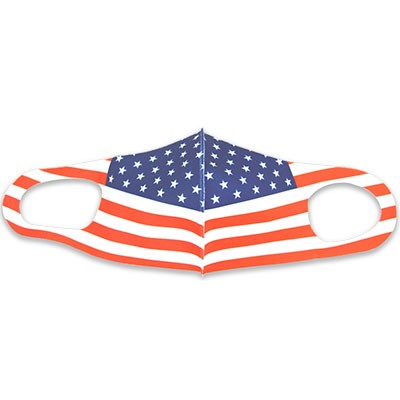 Reusable & washable protective face mask in American flag design