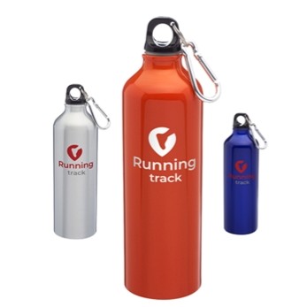 24 Oz. Carabiner Aluminum Water Bottle