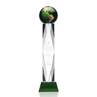 Ripley Globe Award - Optical Green/Gold 18"