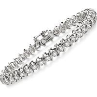 Jilco Inc. 1.5 TWT White Gold Diamond Tennis Bracelet