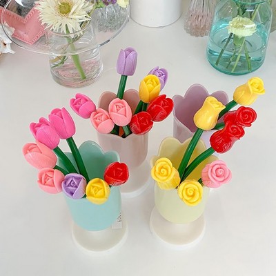 Novelty Tulip and Rose Pens