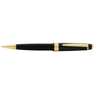 Bailey Light™ Polished Black Resin and Gold Tone Ballpoint Rollerball Pen