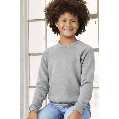 Bella + Canvas Youth Poly-Cotton Fleece Raglan Sweatshirt