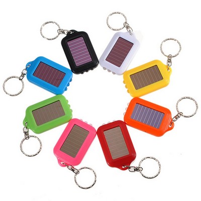 Rectangle Solar LED Keychain