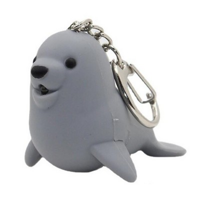 Seal LED Sound Keychain