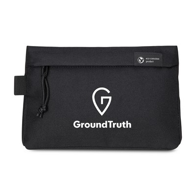 Renew rPET Zippered Pouch - Black