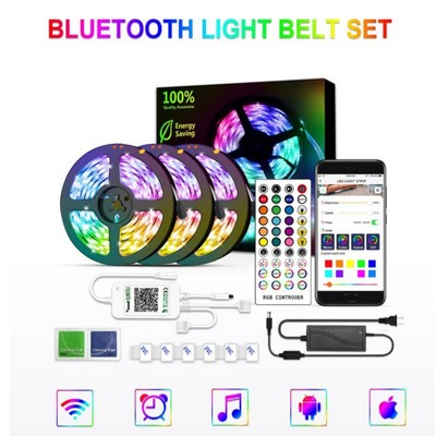 32.8ft 300Leds Color Changing LED Strip Lights Bluetooth LED Lights with APP Control, Remote