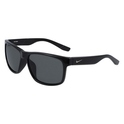 Nike® Cruiser Sunglasses w/Shiny Black Frames & Gray Polarized Lens