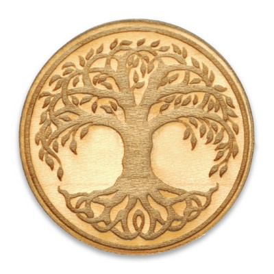 Tree Of Life Wood Pin