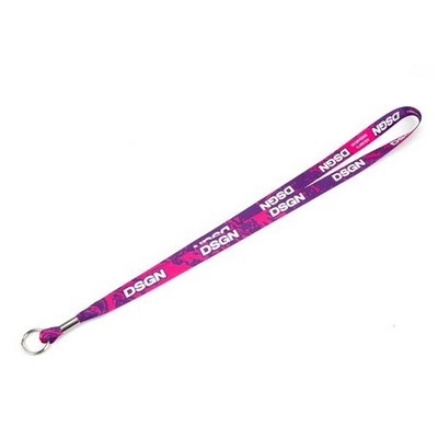 ¾" Satin Finish Full Color Lanyard