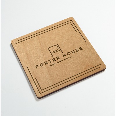 Square Alder Coaster