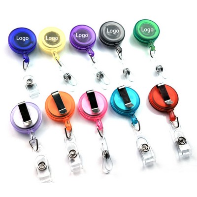 Retractable Badge Reel with Metal Clip