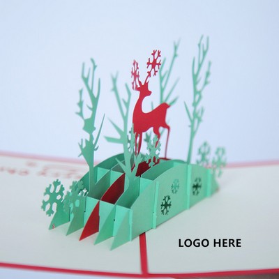 Christmas Deer Pop Up Cards