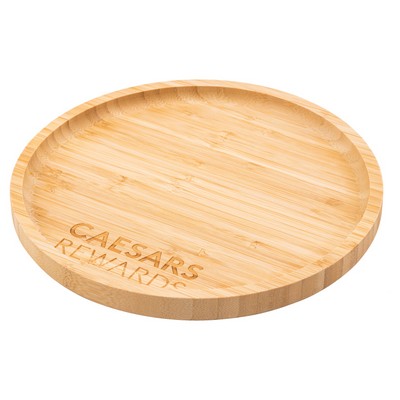 Round Bamboo Serving Tray