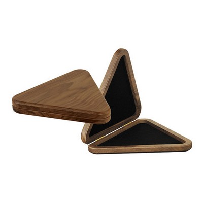 Triangular Hinged Box, Walnut