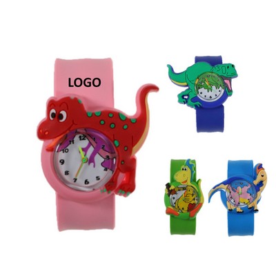 Cartoon Dinosaur Shaped Slap Watch