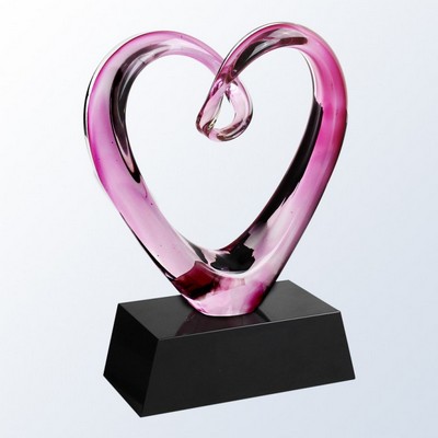 Compassionate Art Glass Award 9 1/2"H