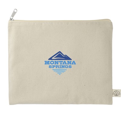 Organic Cotton Flat Travel Pouch