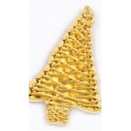 Stock Decorated Christmas Tree Casting Lapel Pin